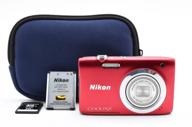 MINT] NIKON COOLPIX A100 Red 20.1MP Compact Digital Camera