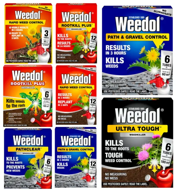 Weedol Concentrate Powerful Long Lasting Weedkiller For Paths & Drives