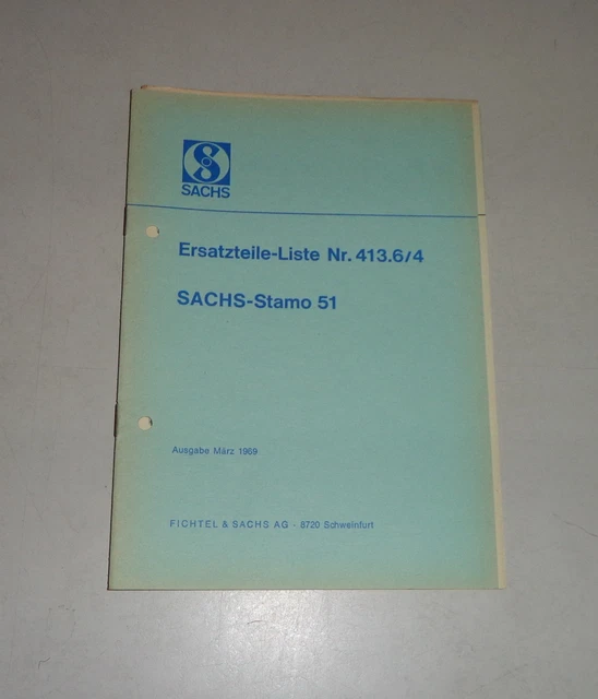 PARTS CATALOG/SPARE PARTS List SachsStamo State Motor 50/75 Pcs. 03/