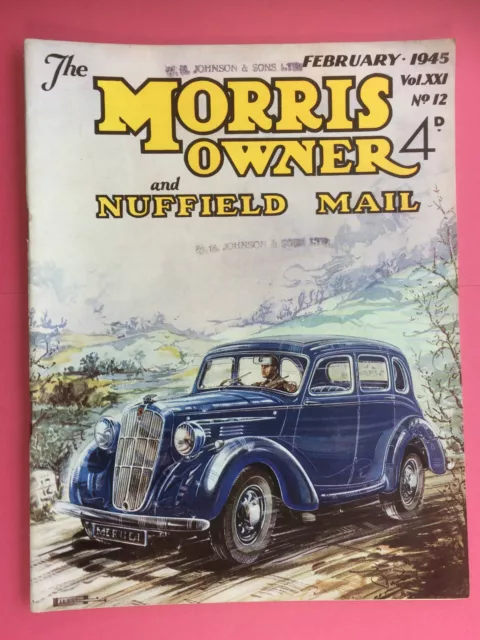 The Morris Amo & Nuffield Mail - No.12 Febrero 1945 - Scarce Guerra Time Edición