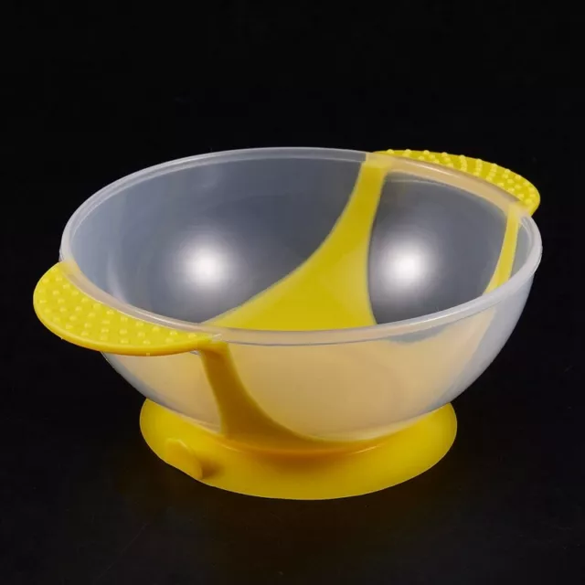 Baby Infants feeding Bowl With Sucker and Temperature Sensing Spoon Suction2699 3