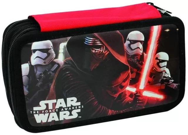 Astuccio Portapastelli Scuola 3 Zip Star Wars con colori Giotto  giochi preziosi