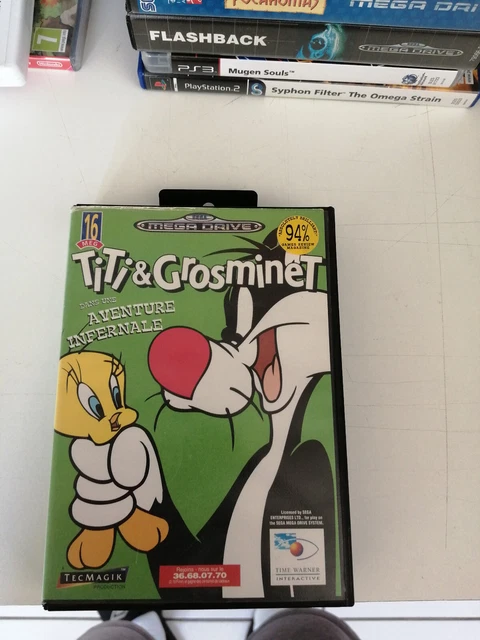 SEGA MEGA DRIVE TITI & GROSMINET : CARTOUCHE JEU VIDEO | INA