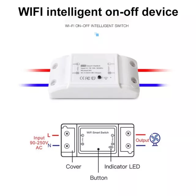 Interrupteur WiFi DIY sans Fil Basic compatible Smart Home Intelligent alexa ... 3