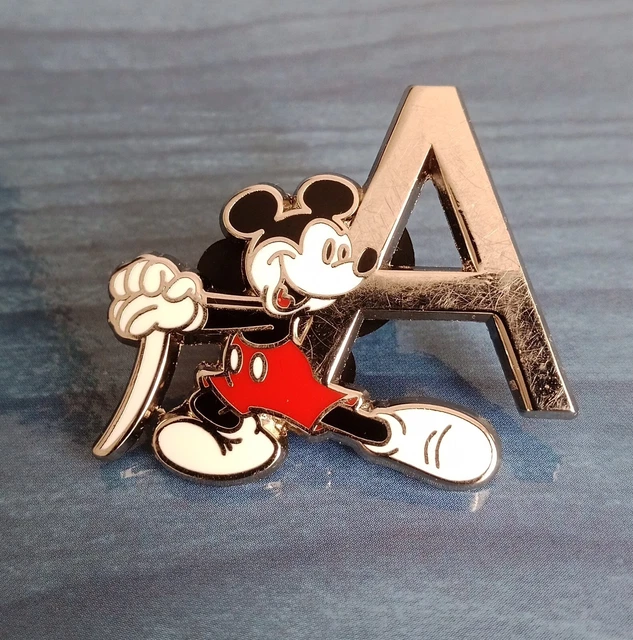 DISNEY PINS DLP Disneyland Paris Mickey Mouse Lettre A Alphabet Series