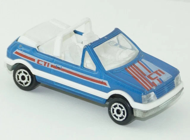 Peugeot 205 CTI cabriolet 1990 rouge vehicule miniature 940112330 Maxichamps 1:4