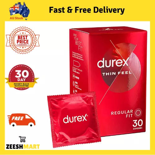 Official Durex Partner Fetherlite Ultra Thin Feel Greater Sensitivity 30 Condoms