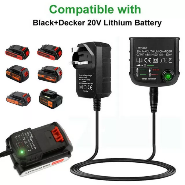 Black & Decker Battery Charger Charger Drill BDCDC18 BL188 GKC1000 STC1840