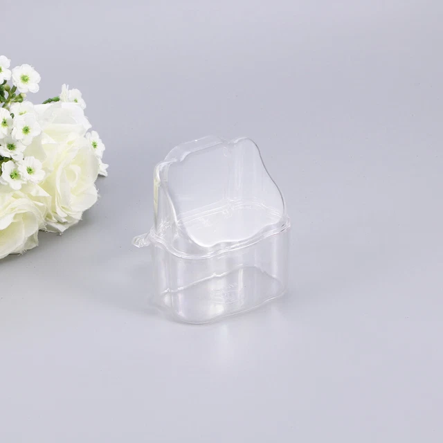 Pet Transparent Feeder Bird Cage Food and Water Container Dispenser Feeding Cup