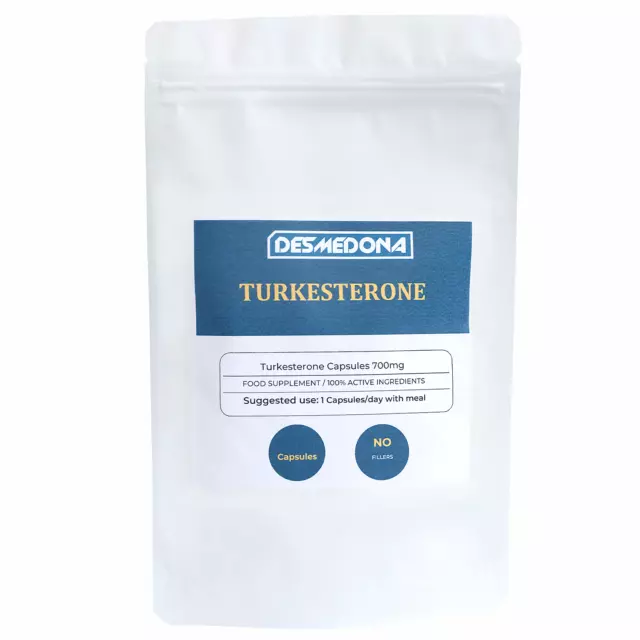 Turkesterone 700mg Capsules  (20:1 = 14000mg) Testosterone Booster Muscle Growth