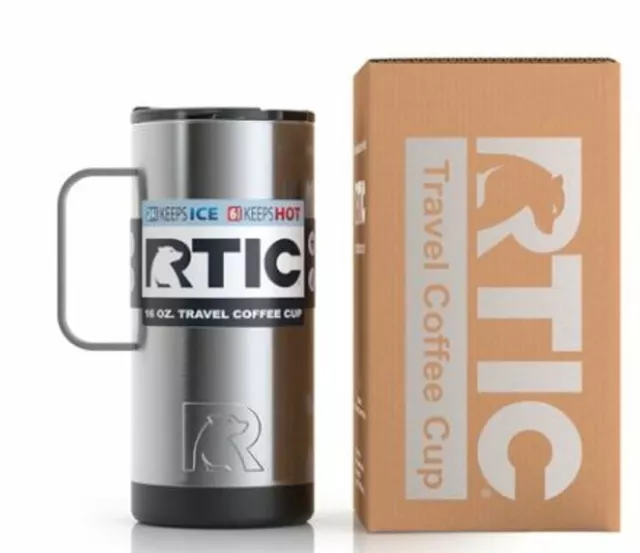 RTIC 16 Oz Stainless Steel Travel Coffee Cup Vacuum Insulated Tumblers/Mugs 7