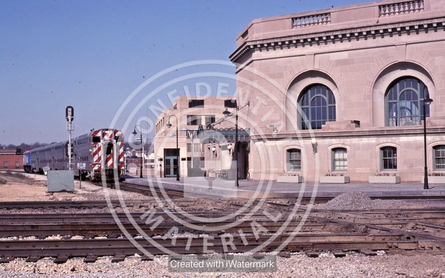 Original Kodachrome Joliet Union Station Nirc # 510 Joliet, Ill   1993