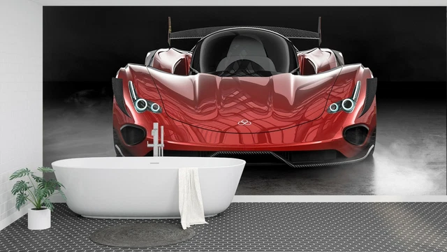 3D SPORTS CAR Show O712 Transport Wallpaper Mural Self-adhesive ...