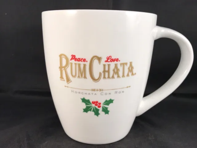 Rum Chata Horchata Con Ron Peace Love Huge Coffee Tea Cup Mug