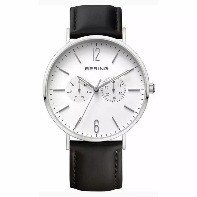 Bering Montre Hommes Montre Ultra Slim 14240-404-1 Cuir