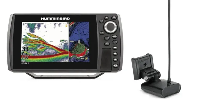 HUMMINBIRD FISH FINDER HELIX 7 CHIRP SI GPS G4 with Transmitter