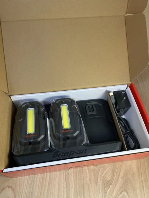 Snap-on 2,700 Lumen Combo Pocket Lights Kit ECSPH271 - New - Only 2 Lights!