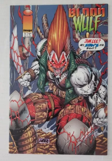 Blood Wulf Issue 1 Image Comics Vintage Variant Covers and Issue 4  1995 3