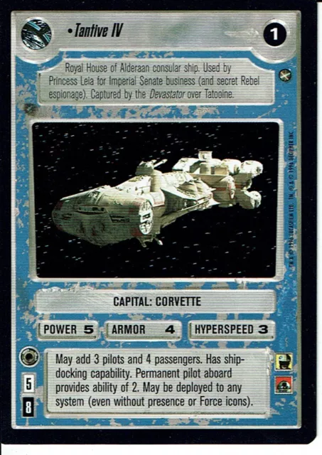 Star Wars Ccg A New Hope Black Border Tantive Iv