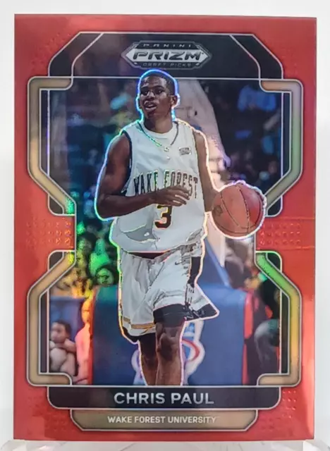 2022 Prizm Draft Picks Chris Paul- Red Prizm Wake Forest #8/ Suns 110/299-RM71