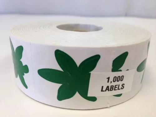 Rollo Completo De 1000 Pegatinas Bronceado Cáñamo