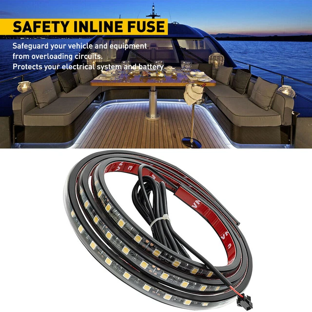 2x White 60" LED Bed Cargo Light Bar Van Pickup Truck Lighting Strip For ford US