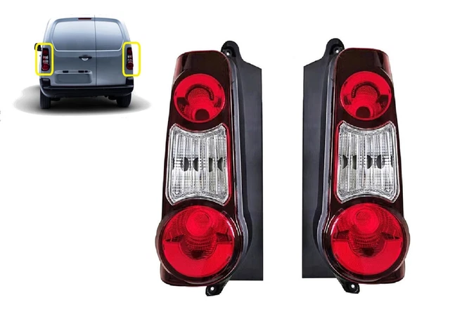 Links & Rechts Heck Lichter für Berlingo Partner 2012-2019 W / Horizontal Türen