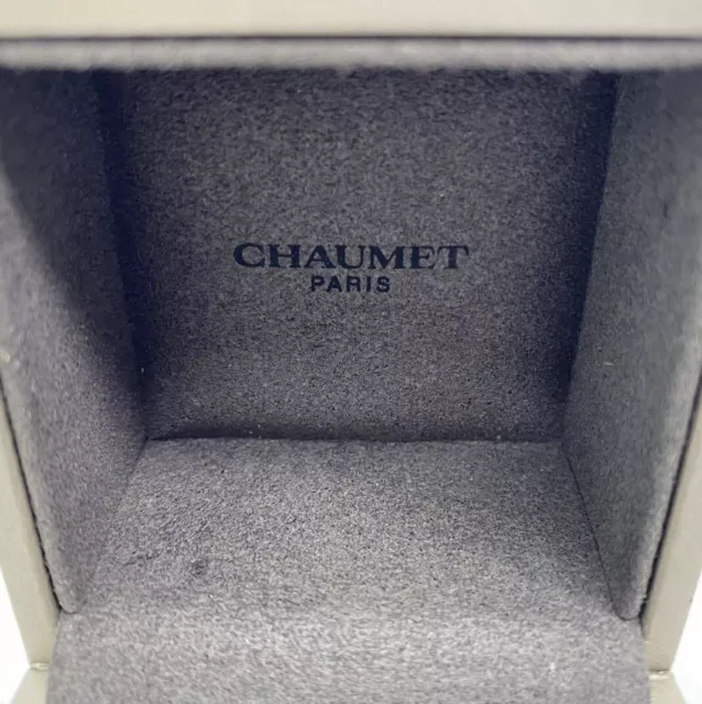 Chaumet Earrings Gift Box Presentation Case in new Condition with Defects