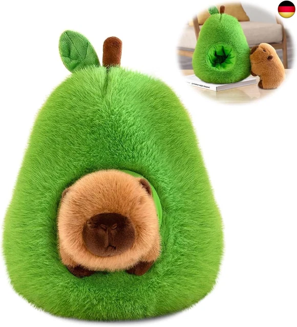 Capybara Kuscheltier 25 Cm Mit Schildkrötenrucksack - Süßes Wasserschwein Plüschtier