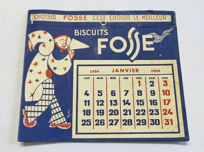 calendrier humoristique par Brondeel pour Bayer année 1990 Publicité médicale 
