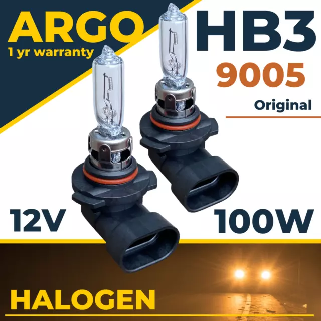 2 x HB3 12V 60W 9005 Halogen Headlamp Headlight Fog Lights Main Beam Car  Bulbs