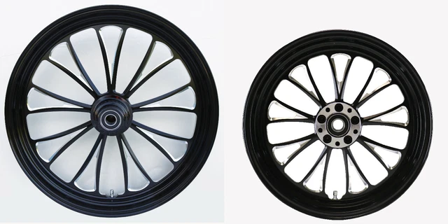Manhattan Black Wheel 21 & 16" Front/Rear Harley Sportster Nightster Iron 08-18 Manhattan Black Wheel 21 & 16" Front/Rear Harley Sportster Nightster Iron 08-18