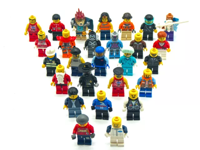Lego® 10 Figuren Minifiguren Konvolut + Zubehör - Figur Pirat Polizei (L030)