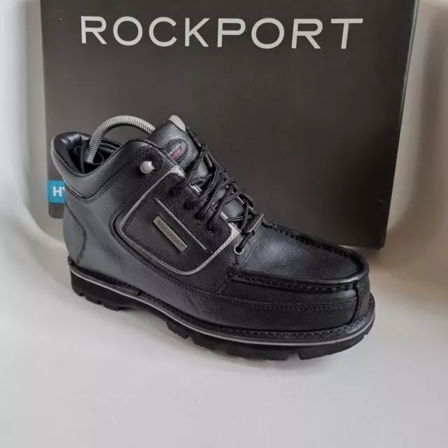 ROCKPORT XCS BLACK and Silver Leather Millennium Boots Hydro