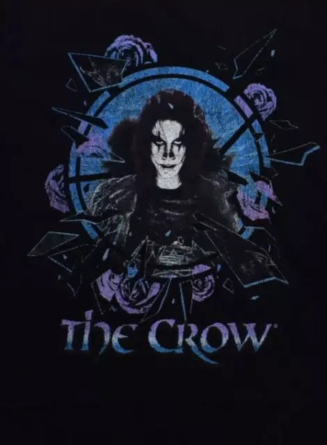 The Crow By Goodie Two Sleeves Womens Rose Graphic Black Shirt NWT S, L, XL 2