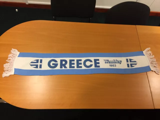 Rare Vintage Greece Football Scarf - Retro 70 ‘New Old Stock’