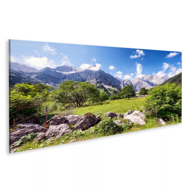 Bild auf Leinwand Karwendel Berge in Österreich Alpen Wandbild Leinwandbild Post