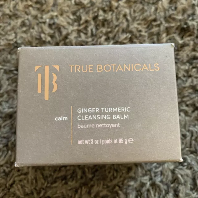 True Botanicals Ginger Turmeric Cleansing Balm 3 oz New!