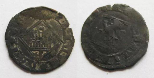 ZALDI2010 - Enrique IV (1454-1474) , White Del Lozenge, Avila .0.0522oz/0 25/