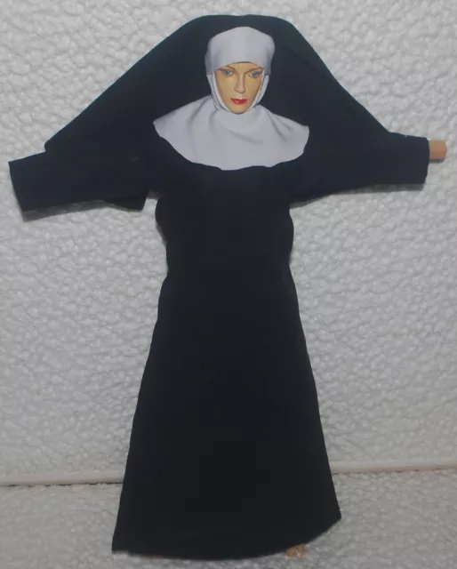 Nun Outfit for 1/6 scale 12" action figure female. To fit Hot Toys Dragon BBI