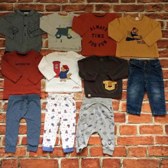 Baby Boys 9-12 Months Clothes Bundle T-shirts Jeans Joggers Zara Next TU Etc