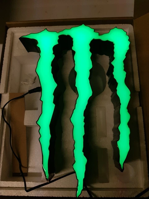 【激レア】Monster Energy LED claw sign S Monster Claw | Green Monster Neon Sign