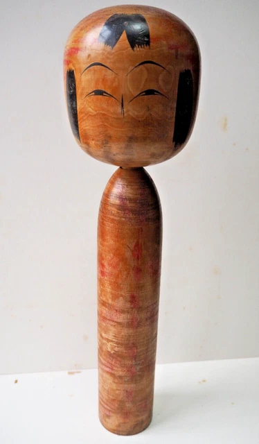 Ancienne Poupée Japonaise Kokeshi Yajiro – Artisanat Bois Signé Années 60