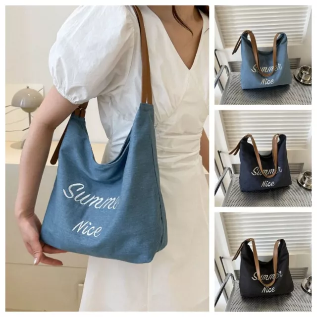 Korean Style Large Capacity Tote Bag Underarm Bag Shopping Bag  Women