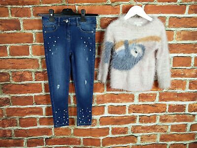 Girl Bundle Age 4-6 Years Zara Matalan Sweater Pullover Jeans Feather Blue 116Cm