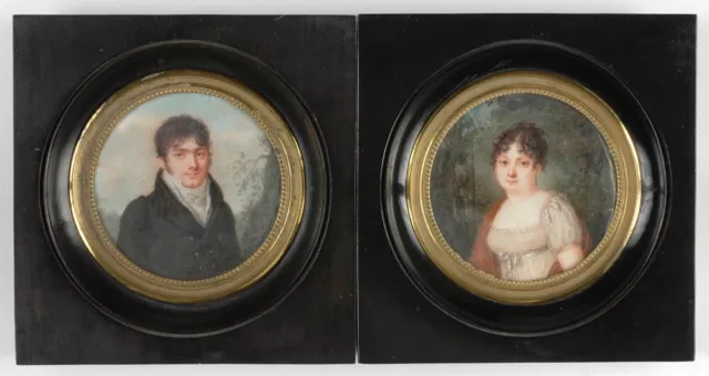 Joseph Tassy (active late 18th century) "Two portraits of a married couple" (m)
