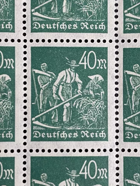 DR Infla Sheet - Mi.-No. 244 PF III (Field 75) - Mint **