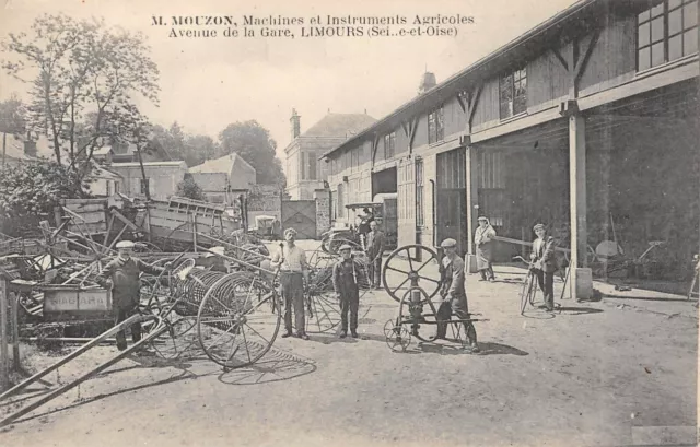 Cpa 91 Limours / Agricultural Machines And Instruments / Avenue De La Gare M.mouzon