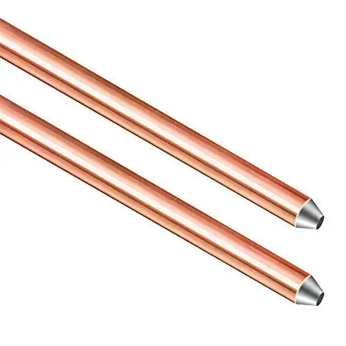 - 8ft Ground Rod - UL Listed 5/8 Bonded Electrical Copper 5/8x8 2