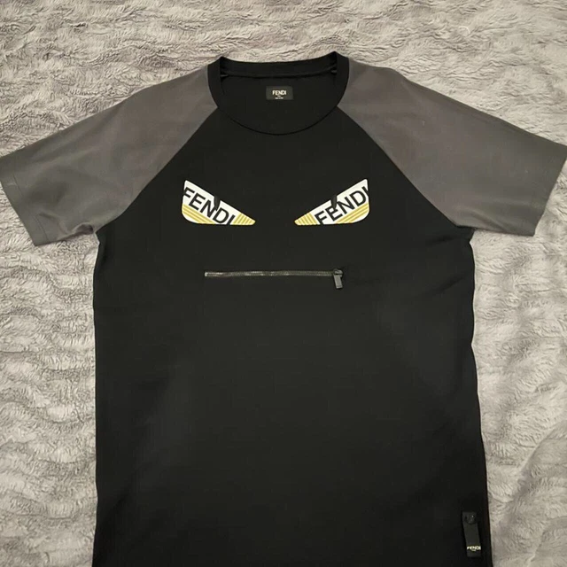 Fendi t shirt with zip deals